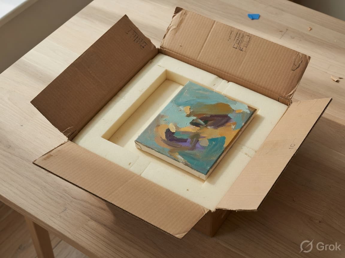 Small kit: open carton with foam insert
